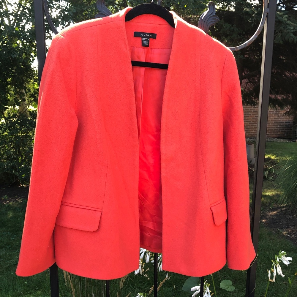Wool & cashmere LOUBEN blazer Sz 10